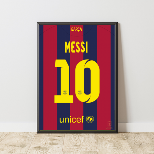 Messi FC Barcelona 2014 2015 Home Kit