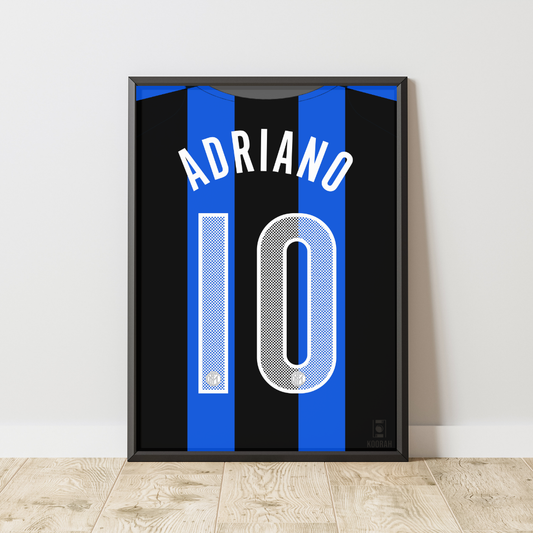 Adriano Inter Milan 2004-2005 Home Kit