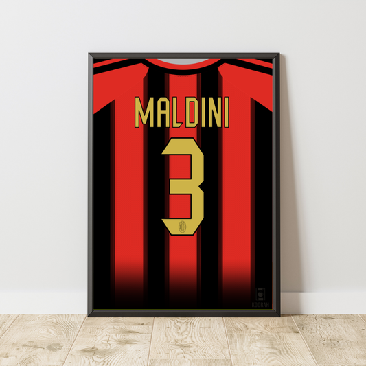 Paolo Maldini AC Milan 2004-2005 Home Kit