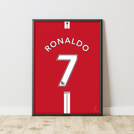 Cristiano Ronaldo Manchester United 2007-2008 Home Kit