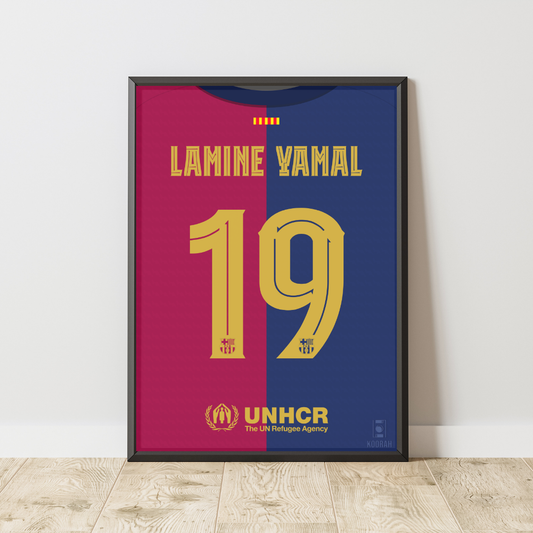 Lamine Yamal Fc Barcelona 2024-2025 Home Kit