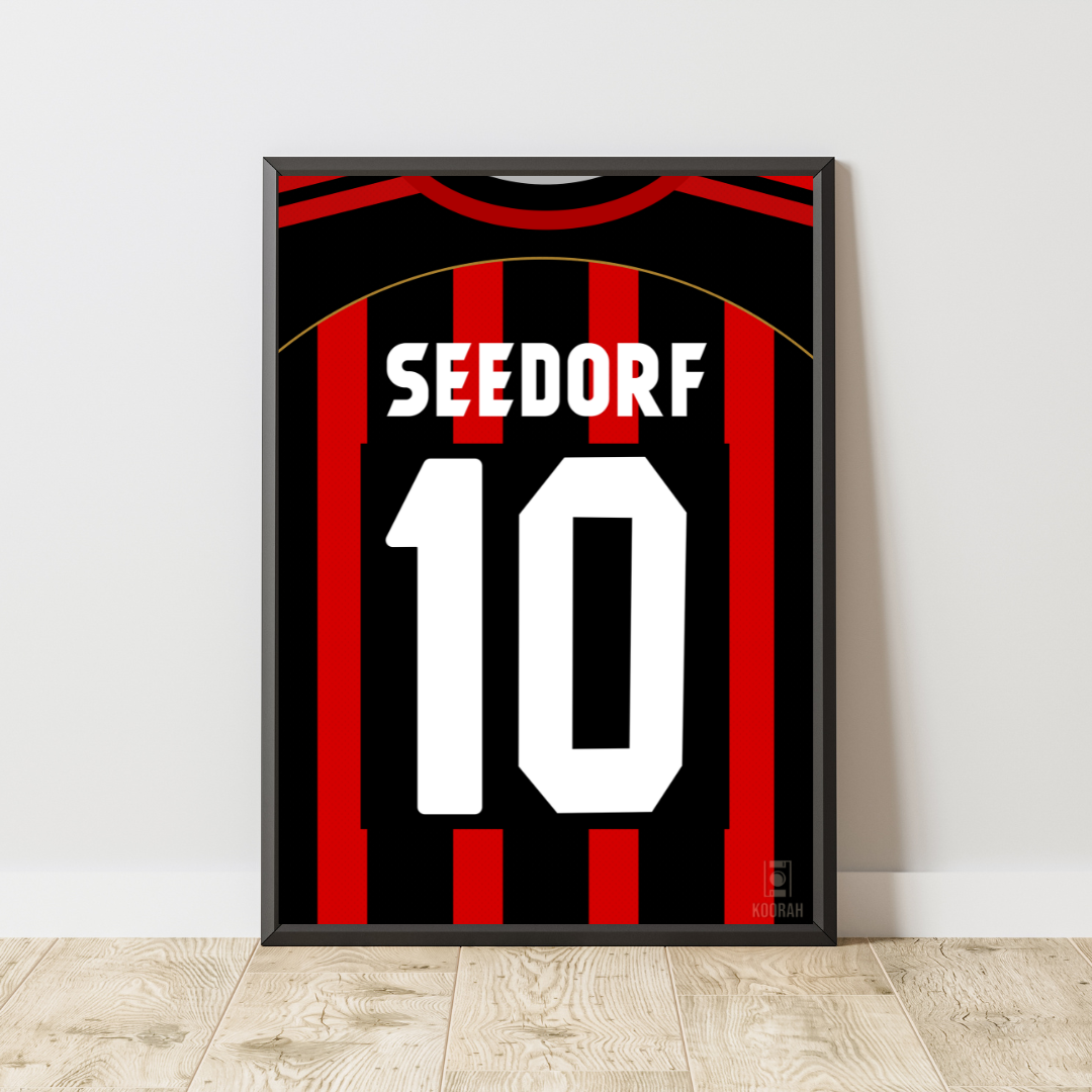 Clarence Seedorf AC Milan 2006-2007 Home Kit