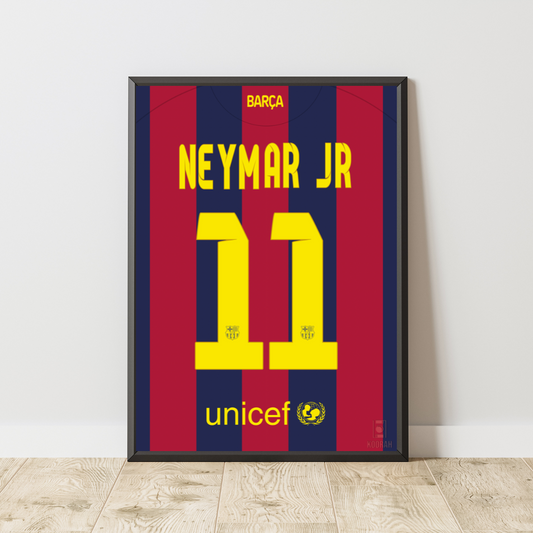 Neymar Fc Barcelona 2014 2015 Home Kit